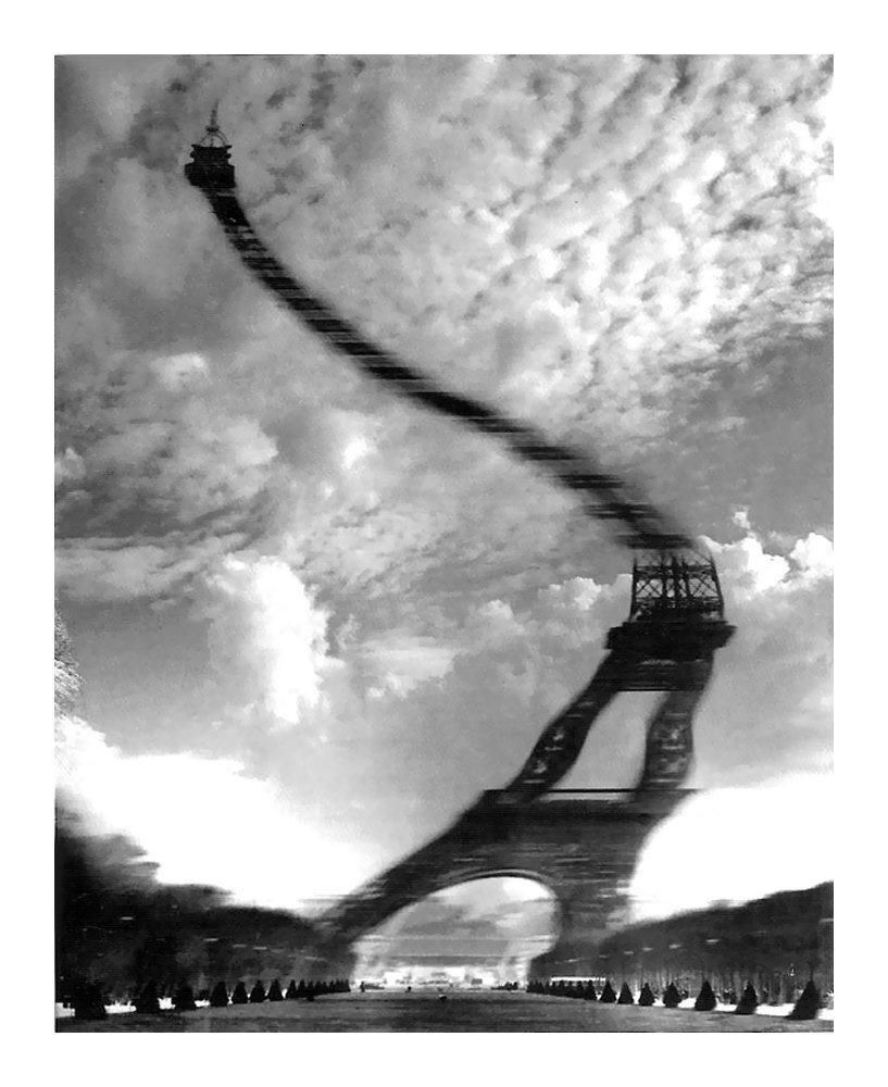 Tour Eiffel Distorsion optique, Paris, 1965